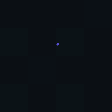 The Aizawa attractor accreting as a teal orbit on a dark stage while the camera makes one full revolution, an indigo state head leading the reveal